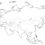 Mapa de Eurasia político mudo