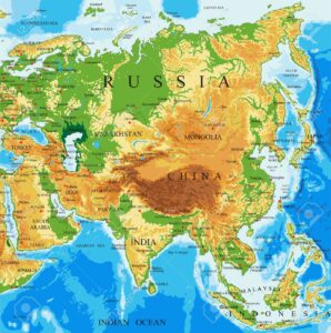 Mapa fisico eurasia