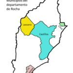 Mapa de Rocha municipios