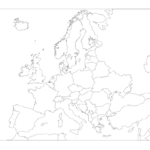 Mapa de Europa mudo político