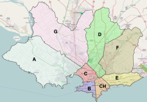 Mapa montevideo municipios