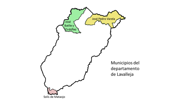 Mapa Municipios lavalleja