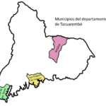 Mapa de Tacuarembó y sus municipios