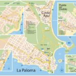 Plano de la ciudad de la Paloma y otros balnearios